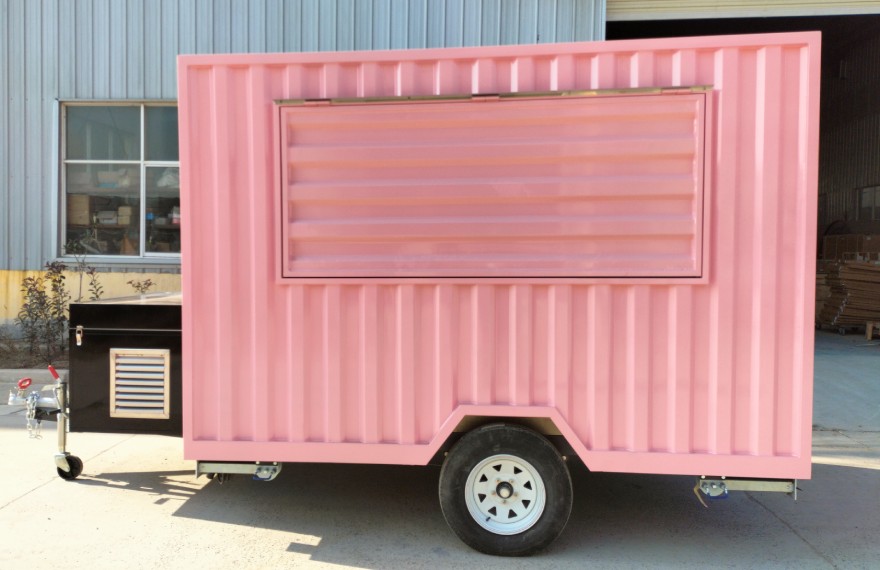 small shipping container food trailer for sale